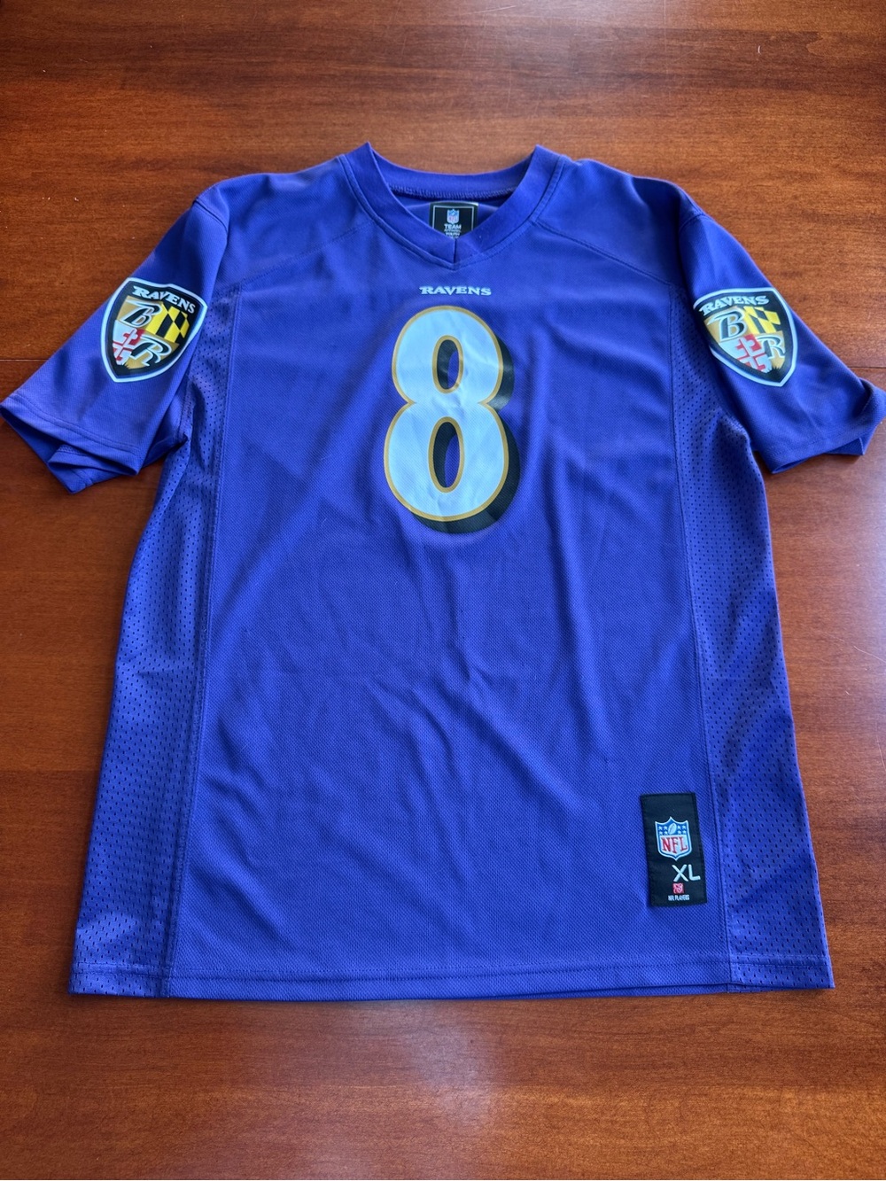 Lamar Jackson #8 Baltimore Ravens Youth XL 18/20 NFL Football Jersey Purple